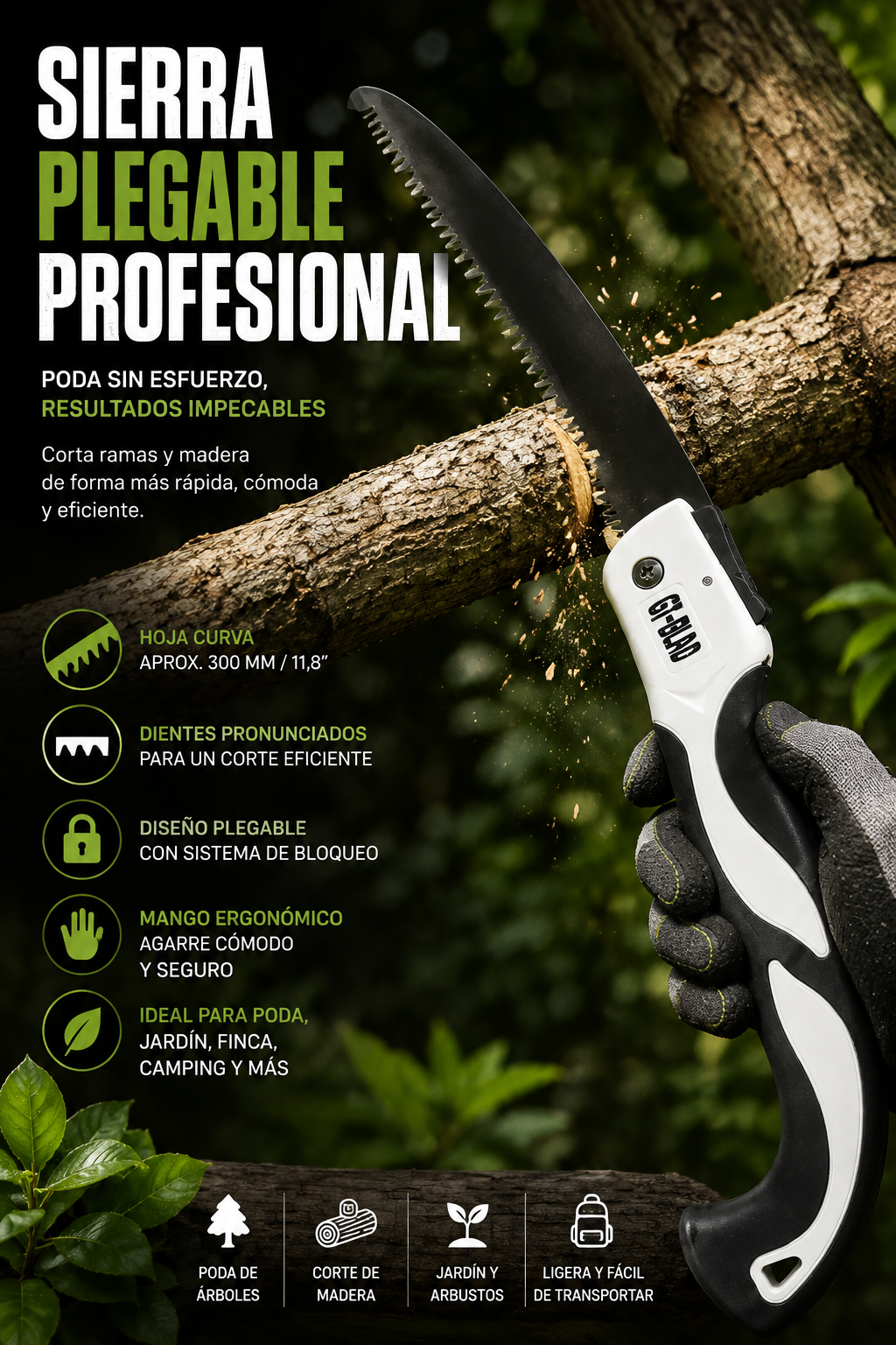 Sierra de Mano Serrucho Plegable Multi