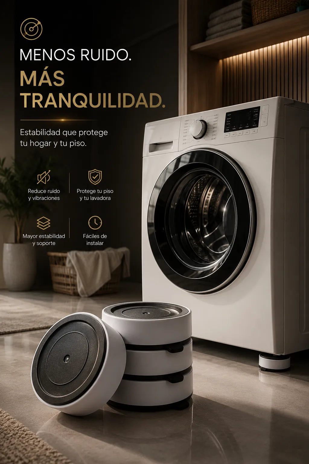 Patas Antivibración para Lavadora