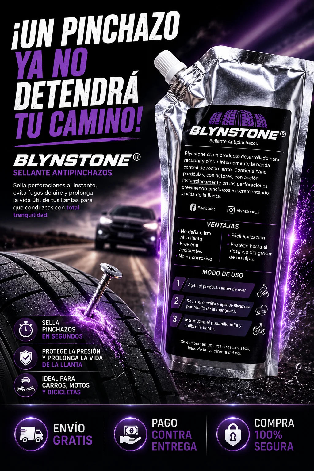 BLYSTONE ANTIPINCHAZOS 850 ML