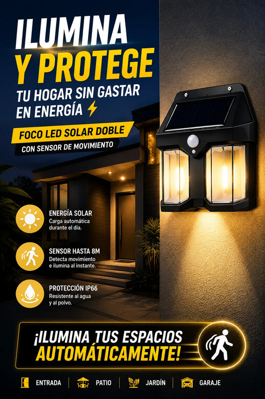 Lampara Solar Exterior Farol