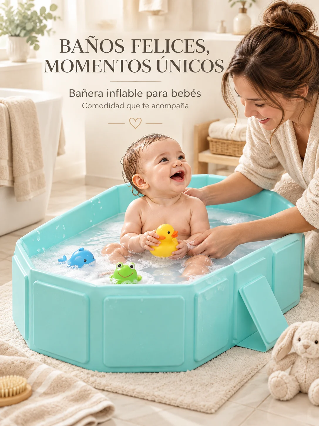 Bañera plegable bebes
