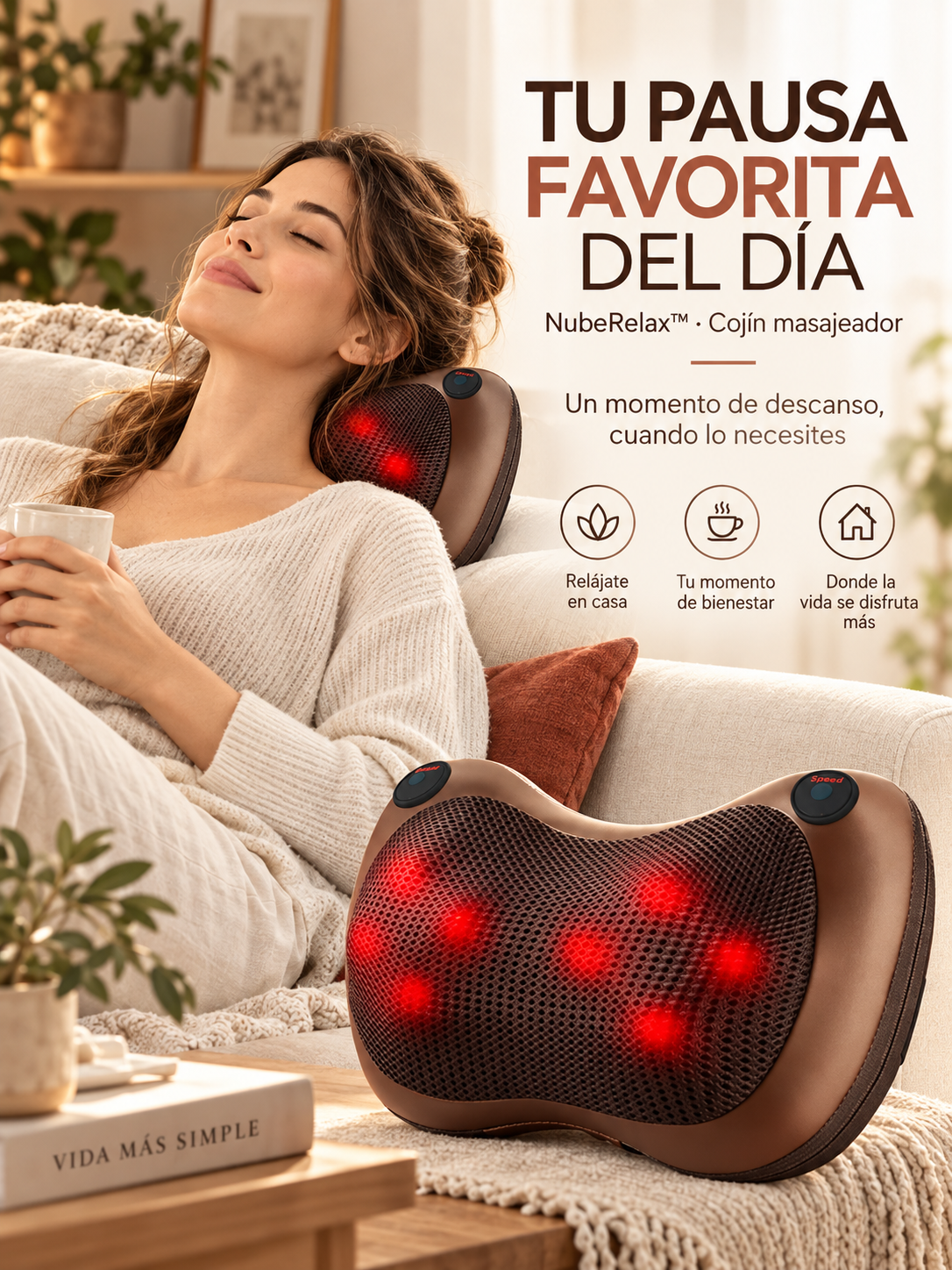 COJIN MASAJEADOR LUMBAR RC