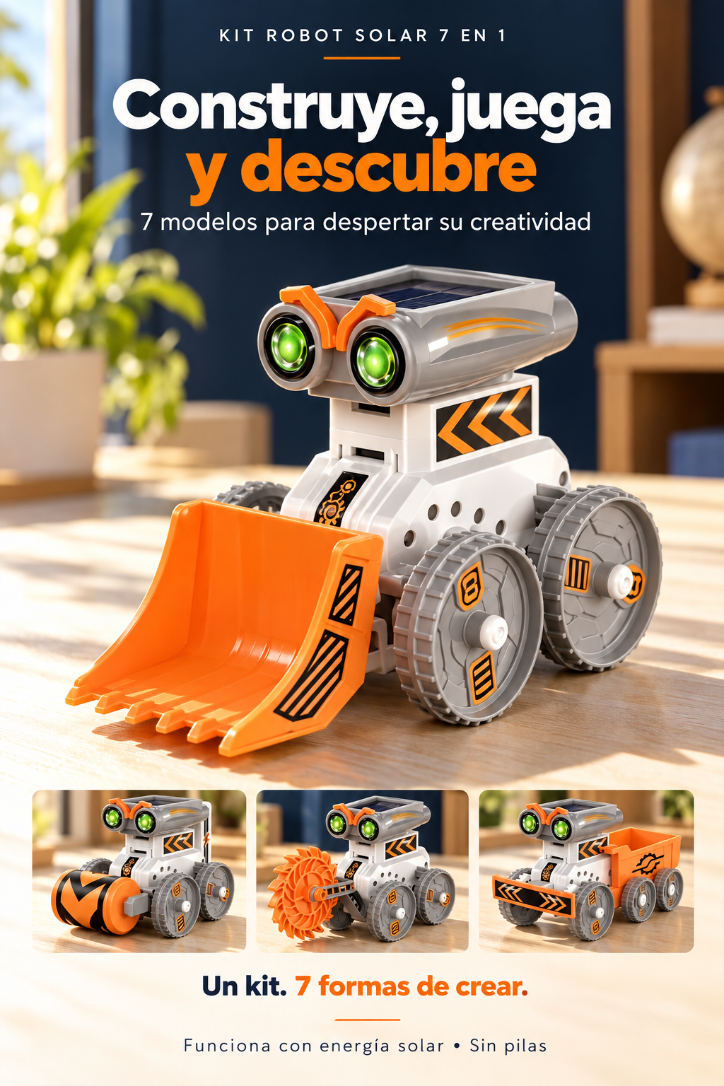 Robot Solar 16 En 1 Juguete Educativo